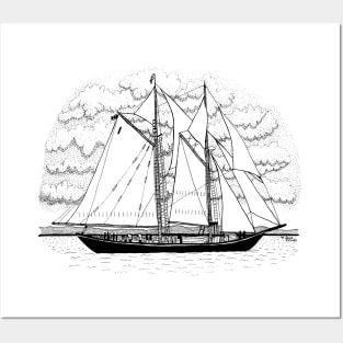 Bluenose II Schooner Posters and Art